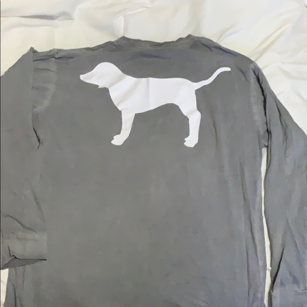Long sleeve gray PINK shirt
